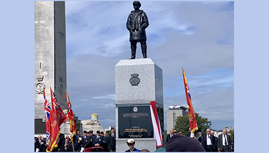 Image:The Plymouth Merchant Navy monument was unveiled by the Master of Trinity House, the Princess Royal in 2019. Image: Paul Willerton/MNA