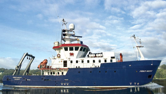 Image:Survey vessel Prince Madog (IMO 9229611). Image: O.S.Energy/ J. F. Kern fotografie