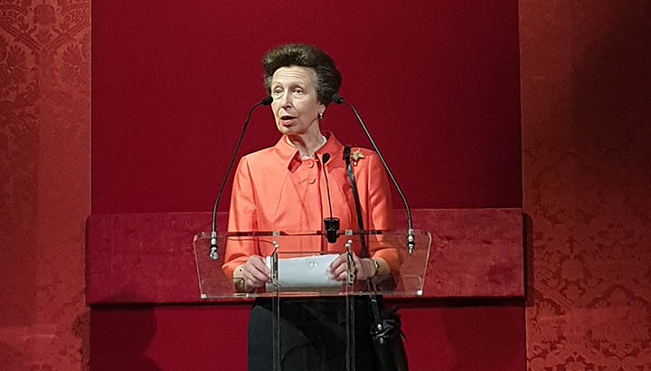 Image:HRH Princess Anne at Banqueting House for LISW 2019