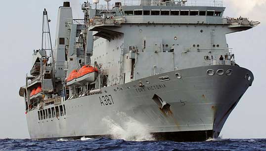 Image:RFA Fort Victoria. Image: RFA/Open Government Licence