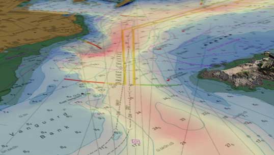 Image:Seabed mapping – hydrography: building a more integrated understanding of the ocean and how we use it. Image: UK Hydrographic Office
