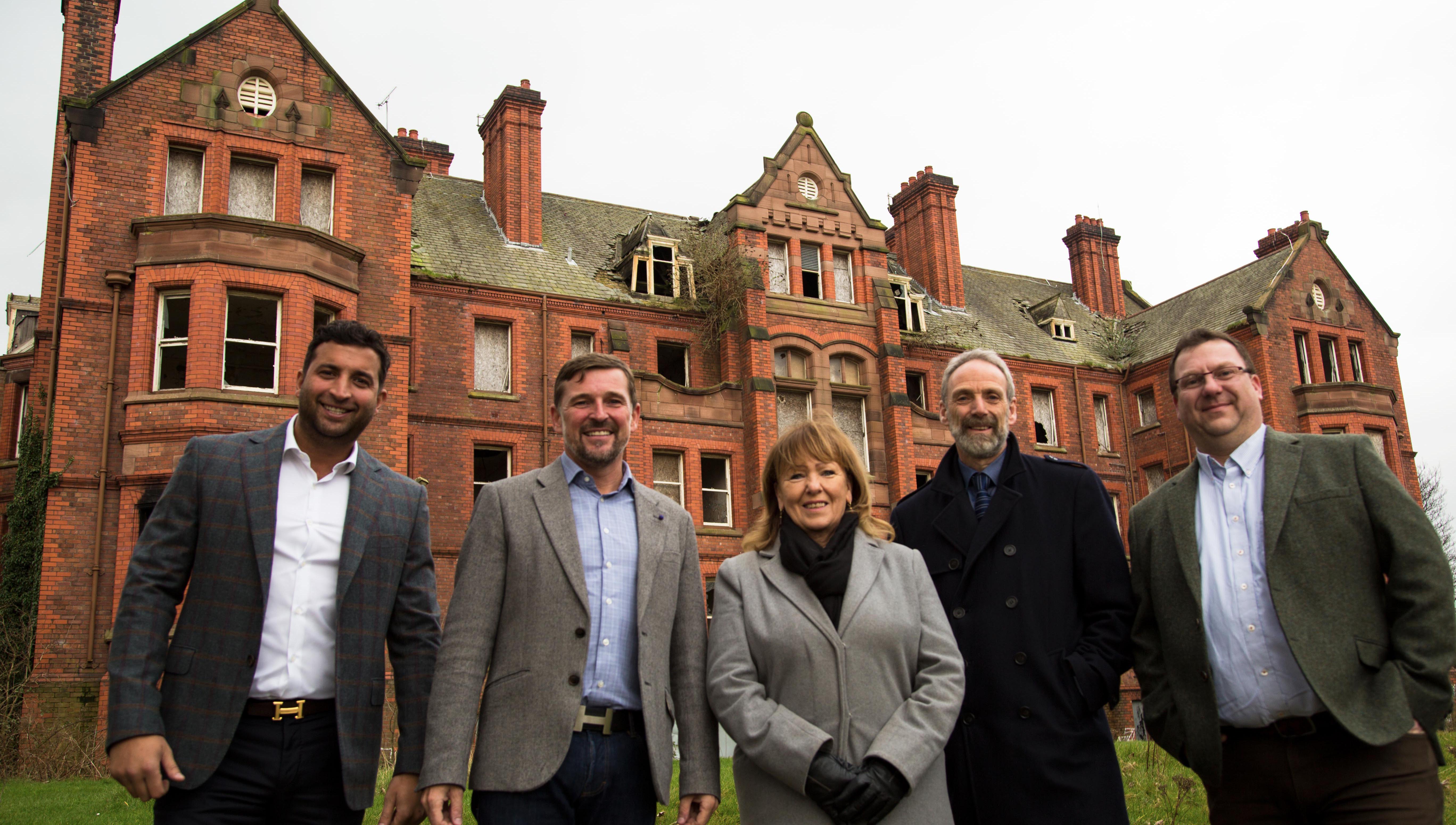 Image:Pictured, left to right: Ben Fernandes and Craig Blackwell from Prospect Capital, Cllr Bernie Mooney, Nautilus welfare services manager Mick Howarth, and Rob Blackwood, from Prospect Capital