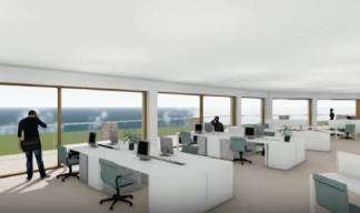 Image:The new complex will have a combined apartment and office space.
Image: Pozzoni Architecture
