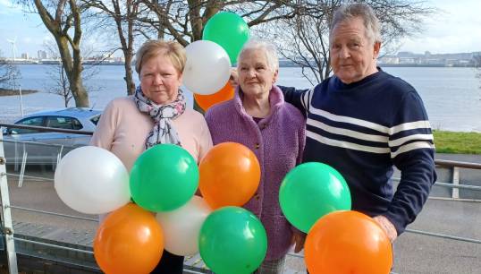 Image:Mariners' Park resident volunteers, Linda and Ken Needham and Anne Kelly. All images: Nautilus International