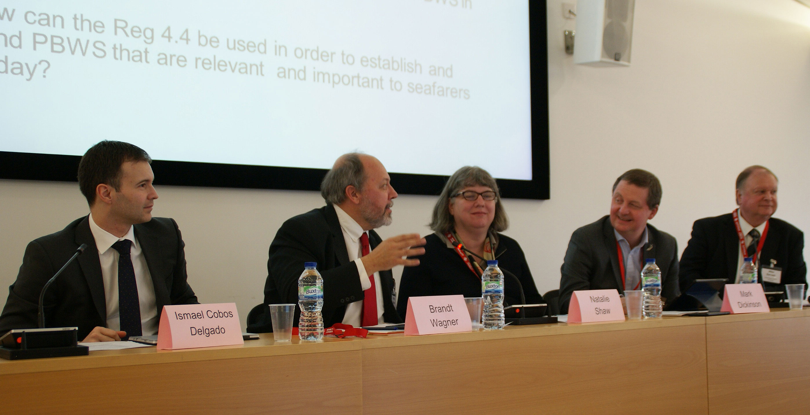 Image:Nautilus general secretary Mark Dickinson joined a panel of speakers at a port welfare conference in London.