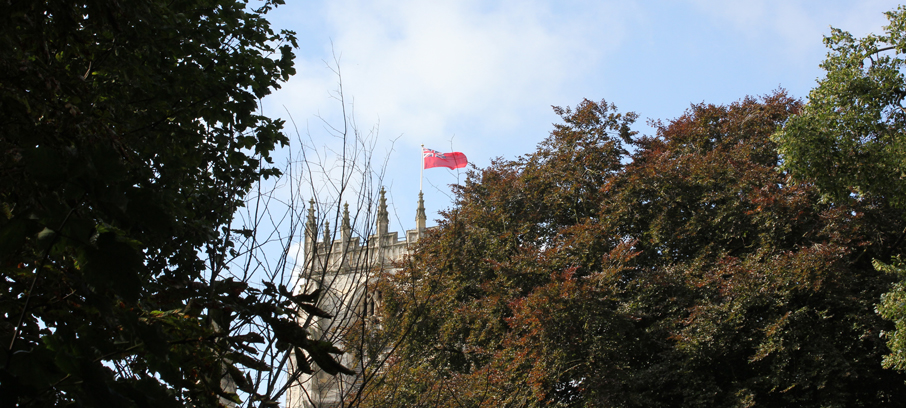 Image:Pictured is St Mary’s church in Beverley, Yorkshire, which flew the red ensign on Sea Sunday, an international church event on 11 July. Humber ports chaplain Jake Pass gave a sermon drawing the congregation’s attention to the challenges facing seafarers around the world. Image: Chris Hairsine