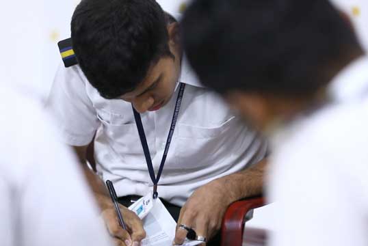 Image:Global wellness at sea: maritime cadets attending a previous face-to-face wellness training session in India. Image: Sailors' Society
