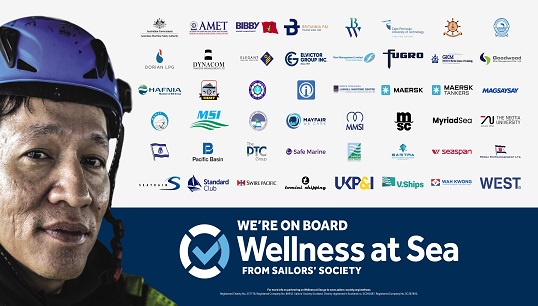 Image:The updated Wellness at Sea programme begins this week, now available for shore staff and crew members families. Image: Sailors' Society
