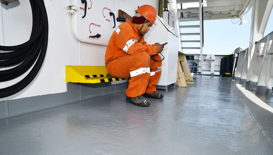 Image:The research, reported in the International Maritime Health Journal,  examined the daily time that crew members spent using social media. Image: Danny Cornelissen