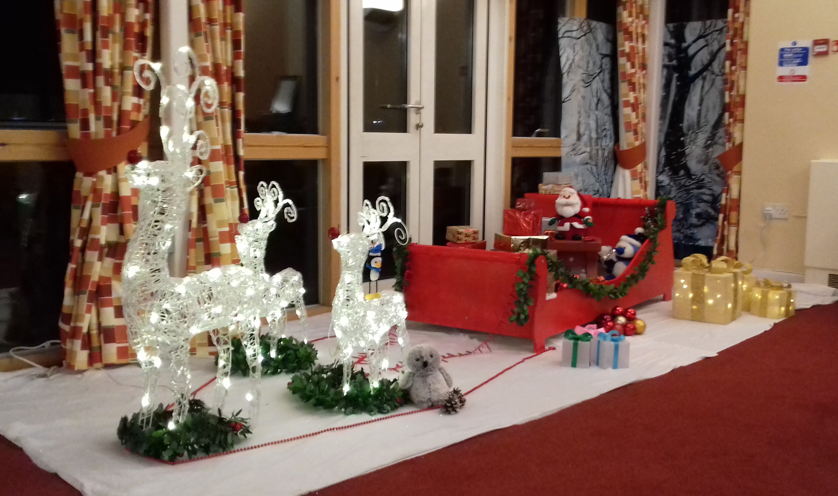 Image:Mariners' Park's new sleigh donated by a carer.