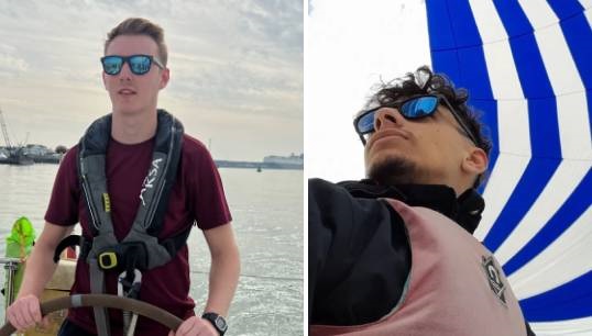 Image:Two of the UKSA youth ambassadors Harrison Alvey and Henry Pizarro Griffiths. Image: UKSA